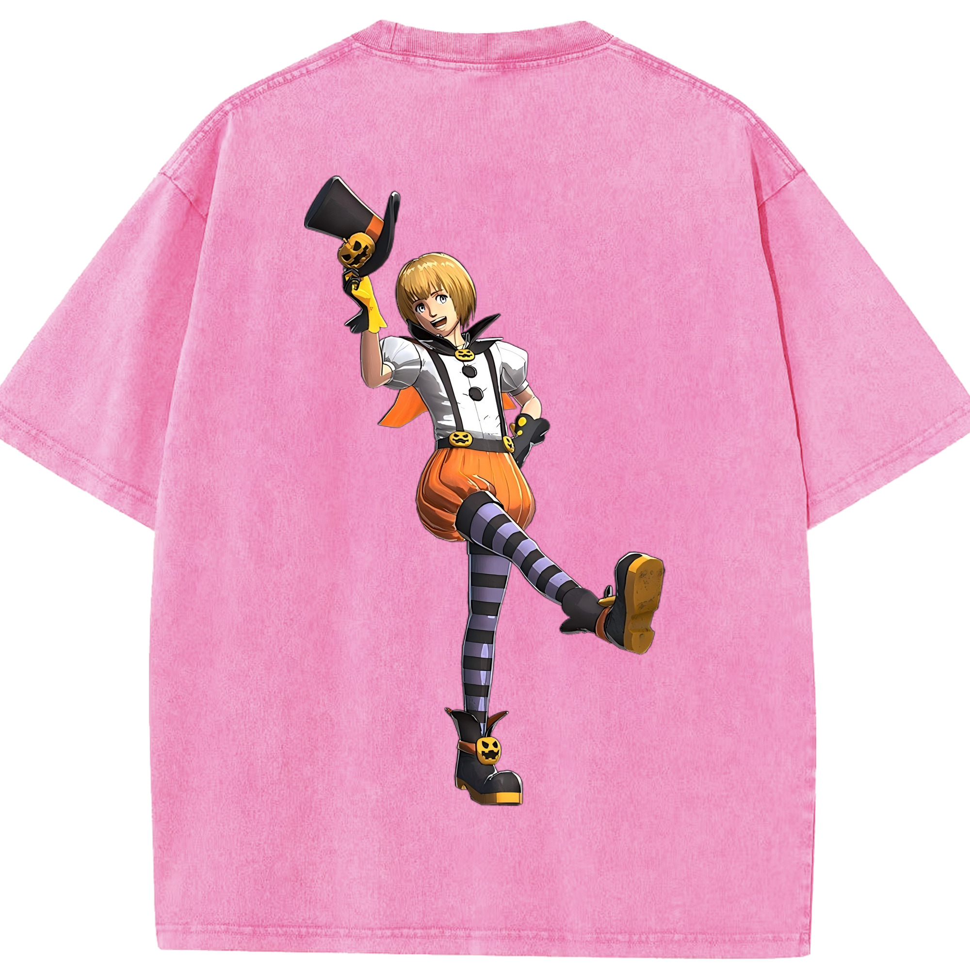 （画像用） 進撃の巨人 アルミン·アルレルト Attack on Titan Armin Arlert 綿100% ヴィンテージ風 半袖Tシャツ（背面プリント）
